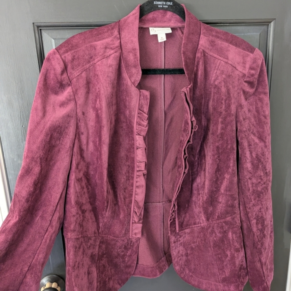 Burgundy Velvet Jacket